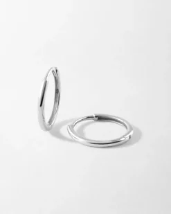 Edge of Ember Hoops | Style | Angled Hoop Earrings - Yellow Gold