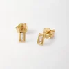 Edge of Ember Style | Baguette Diamond Chain Earrings