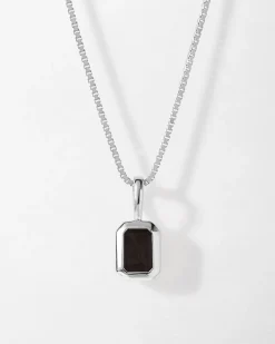 Edge of Ember Birthstones And Zodiac | Birthstone Pendant - Silver