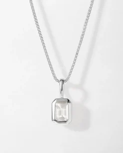 Edge of Ember Birthstones And Zodiac | Birthstone Pendant - Silver