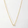 Edge of Ember Solid Gold & Diamonds | Style | Bolt Diamond Necklace - Yellow Gold