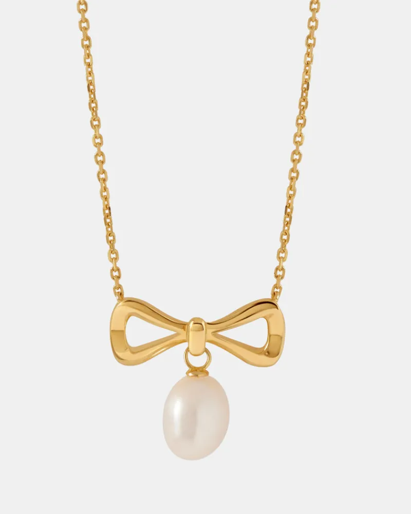Edge of Ember Drop | Style | Bow Pearl Earrings