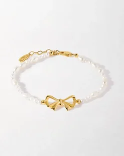 Edge of Ember Style | Bow Pearl Necklace