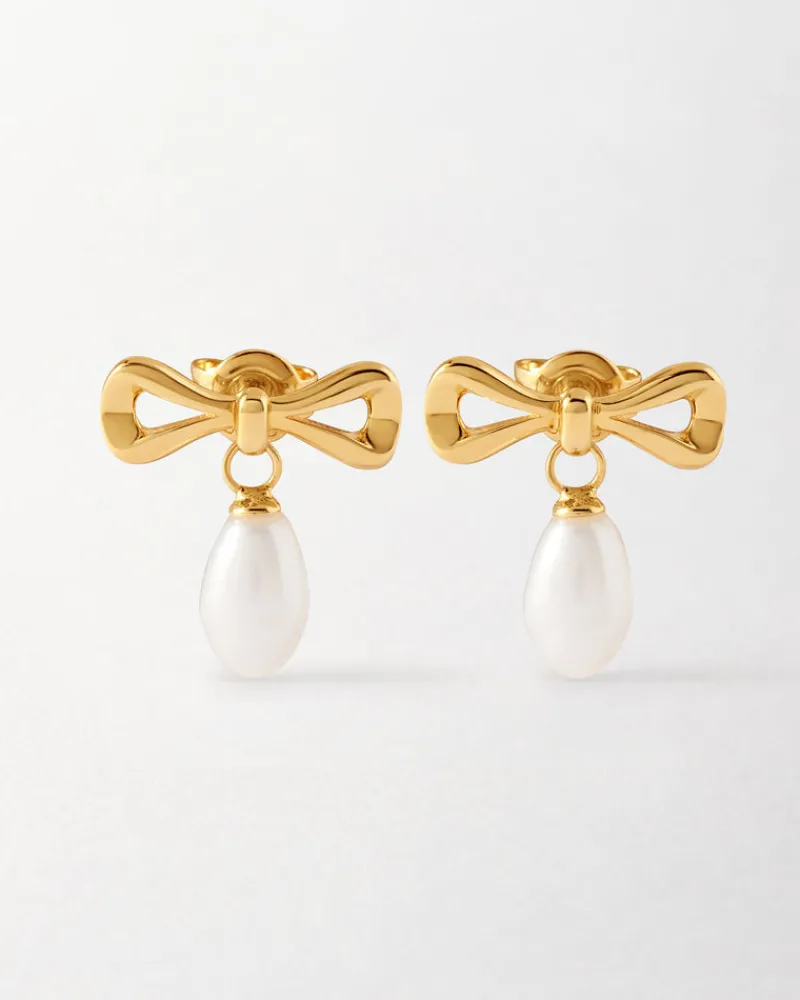 Edge of Ember Style | Bow Pearl Necklace