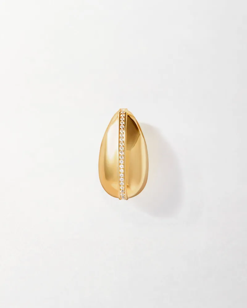 Edge of Ember Studs | Style | Charlotte Collins Dome Pavé Stud Earrings