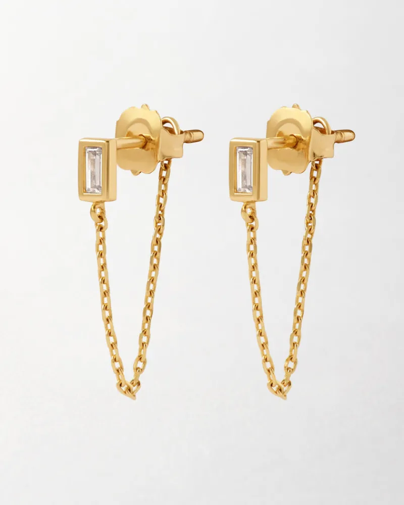 Edge of Ember Studs | Style | Cluster Diamond Stud Earrings - Yellow Gold