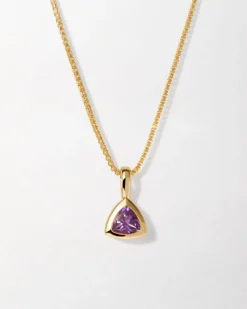 Edge of Ember Birthstones And Zodiac | Style | Deco Amethyst February Birthstone Necklace