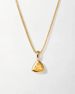 Edge of Ember Birthstones And Zodiac | Style | Deco Citrine November Birthstone Necklace