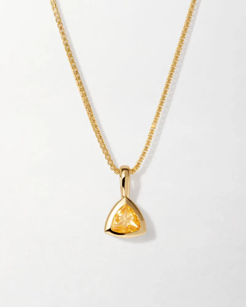Edge of Ember Birthstones And Zodiac | Style | Deco Citrine November Birthstone Necklace