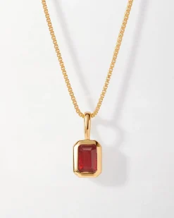 Edge of Ember Style | Birthstones And Zodiac | Deco Ruby July Birthstone Bracelet