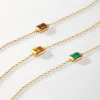 Edge of Ember Style | Birthstones And Zodiac | Deco White Topaz April Birthstone Bracelet