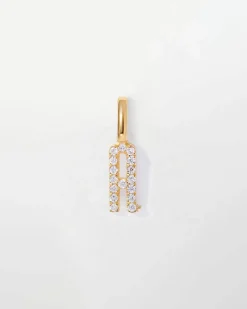 Edge of Ember Solid Gold & Diamonds | Initial | Double Initial Diamond Necklace