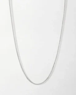 Edge of Ember Initial | Style | Double Initial Necklace - Silver