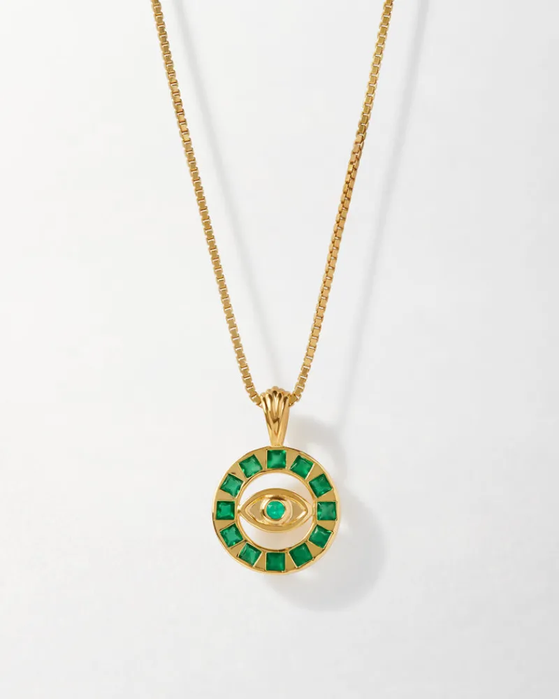 Edge of Ember Style | Evil Eye Green Bracelet