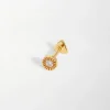 Edge of Ember Piercing | Studs | Flower Diamond Piercing Earring