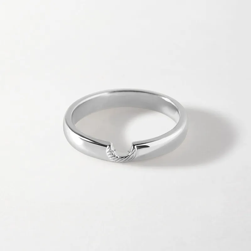 Edge of Ember All Rings | Halo Ring - Silver