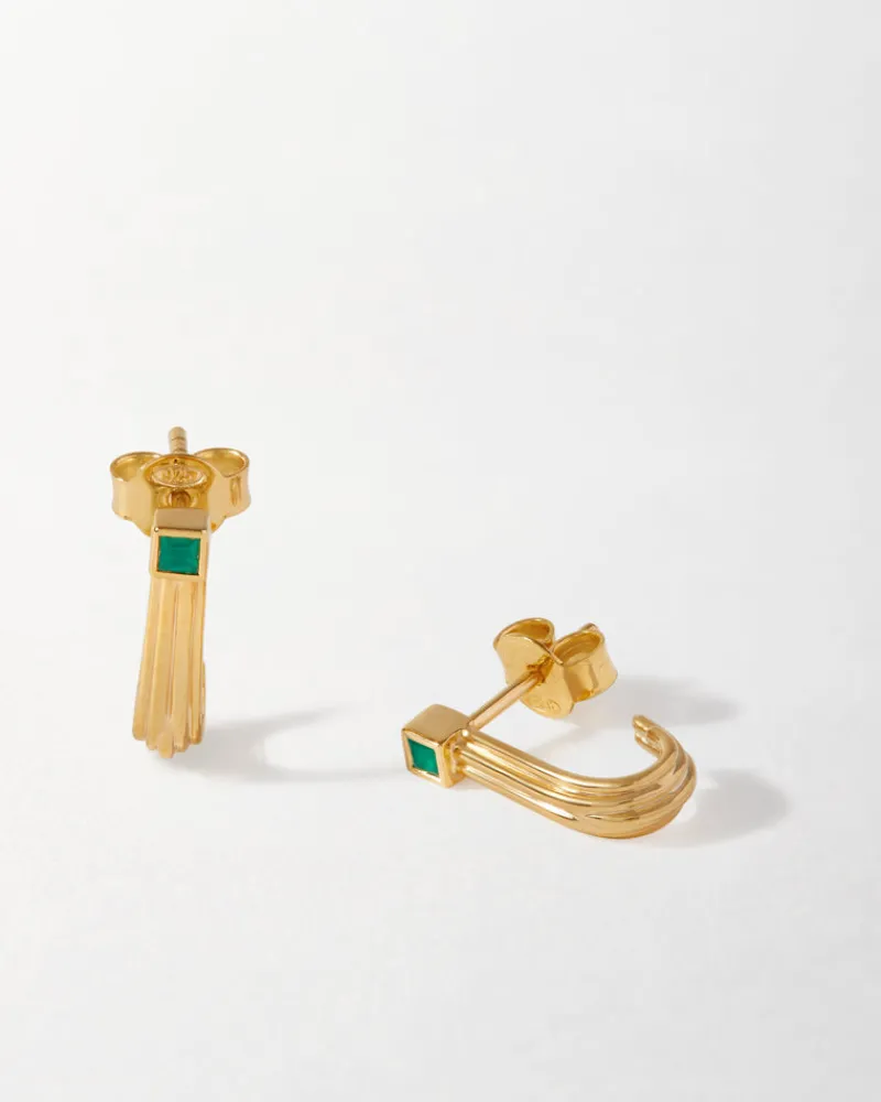 Edge of Ember All Rings | Horse Shoe Green Onyx Ring
