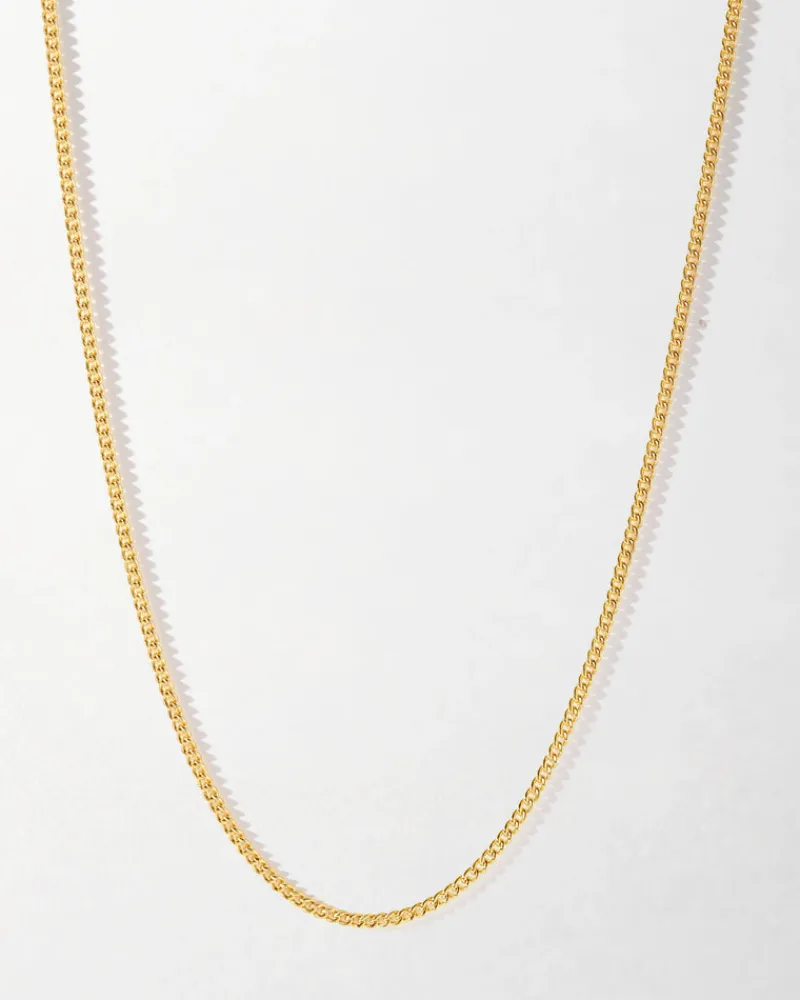 Edge of Ember Initial | Style | Initial Curb Necklace