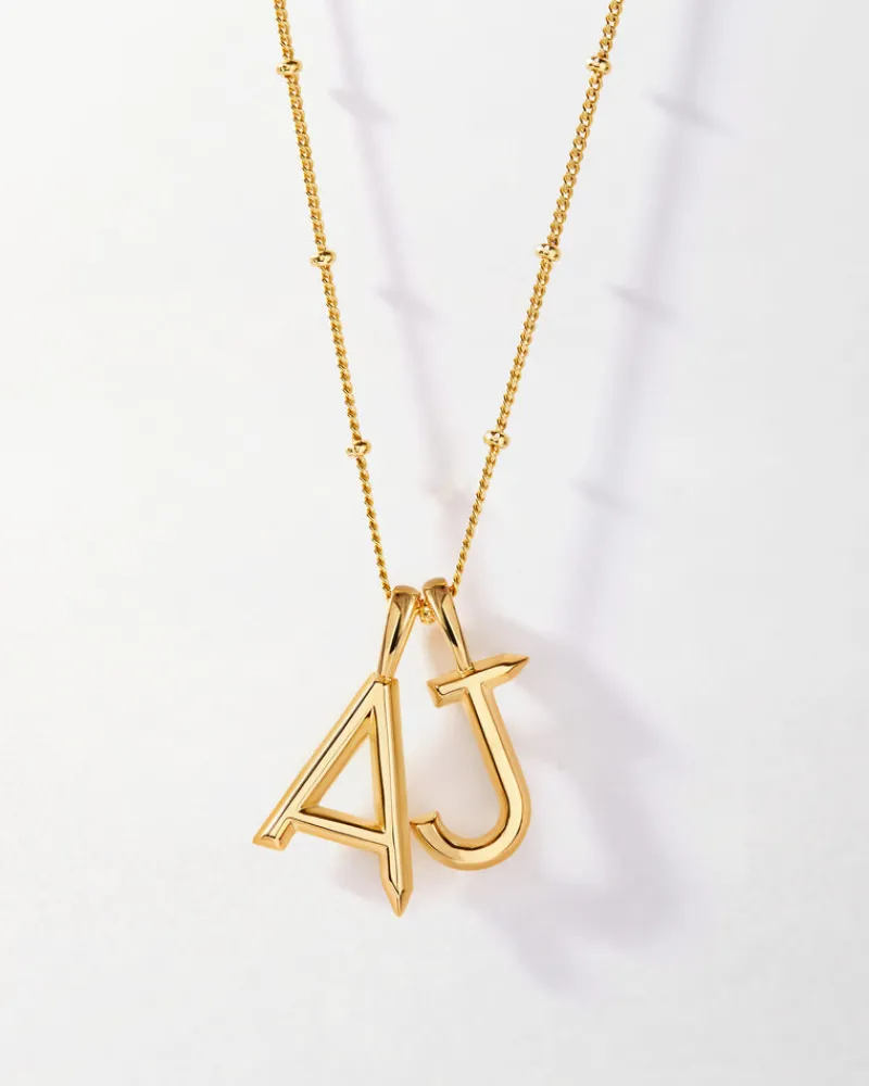 Edge of Ember Initial | Style | Initial Curb Necklace