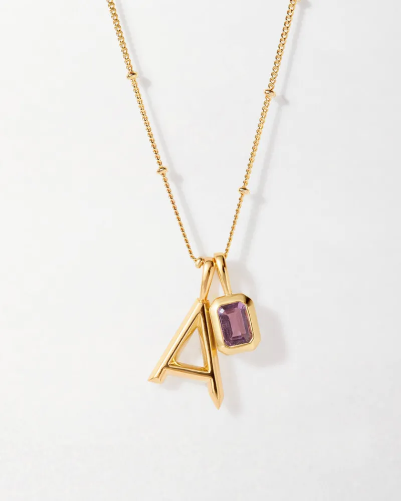 Edge of Ember Initial | Style | Initial Curb Necklace