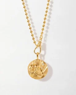Edge of Ember Initial | Style | Initial Deco Birthstone Globe Necklace