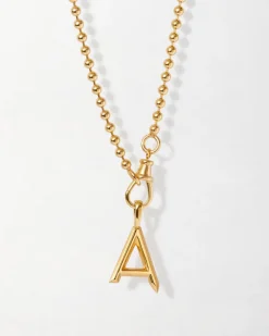 Edge of Ember Initial | Style | Initial Deco Birthstone Globe Necklace