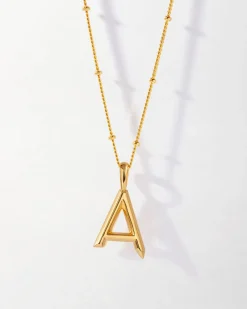 Edge of Ember Initial | Style | Initial Globe Necklace