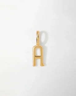 Edge of Ember Initial | Style | Initial Necklace - Gold