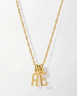 Edge of Ember Initials | Initial Pendant - Gold