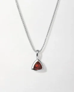 Edge of Ember Initials | Initial Pendant - Silver