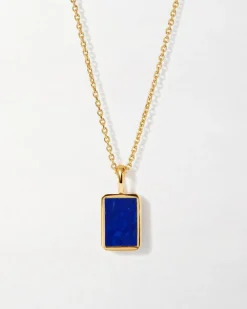 Edge of Ember Initial | Style | Initial Tag Necklace - Gold
