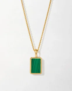 Edge of Ember Initial | Style | Initial Tag Necklace - Gold