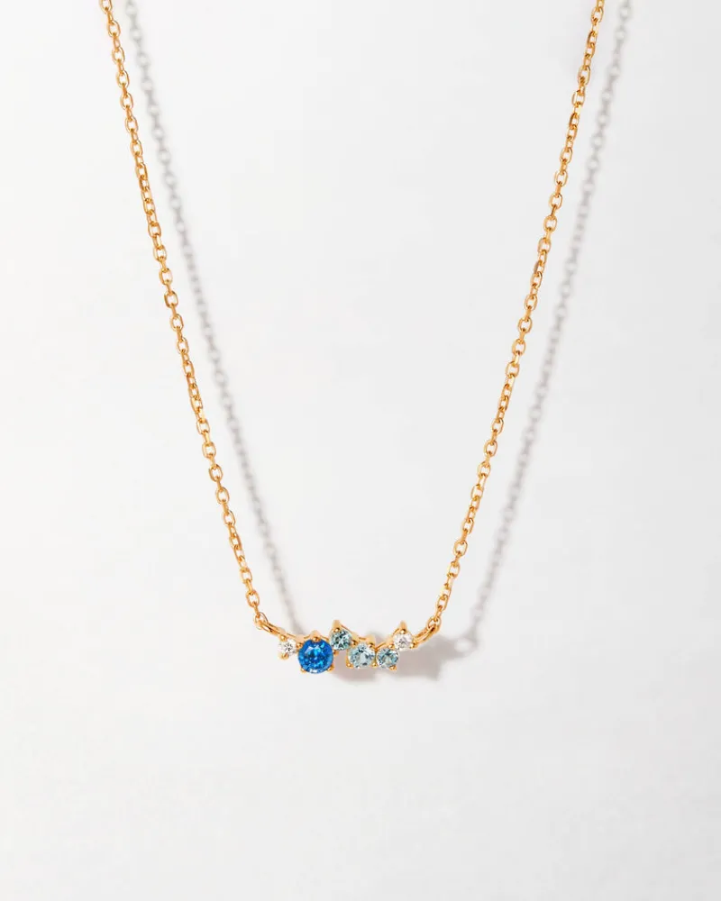 Edge of Ember Solid Gold & Diamonds | Style | Intuition Sapphire Ray Necklace