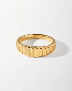 Edge of Ember Hoops | Style | Large Flare Hoop Earrings - Gold