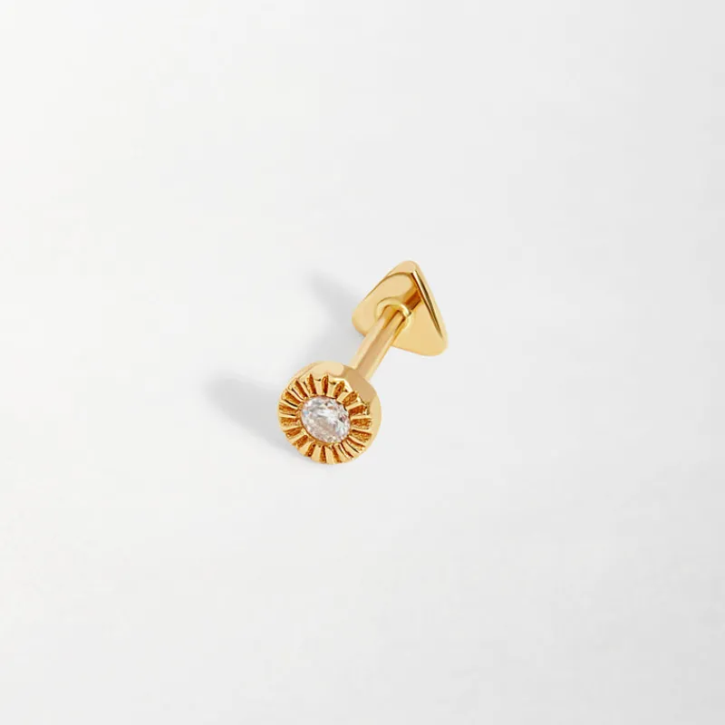 Edge of Ember Piercing | Studs | Lightning Bolt Piercing Earring