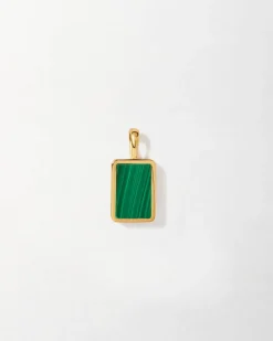Edge of Ember Engravable | Engravable | Malachite Gemstone Necklace