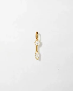 Edge of Ember Solid Gold & Diamonds | Style | Marquise Solitaire Diamond Necklace