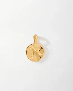 Edge of Ember Engravable | Engravable | Mini Coin Necklace - Gold