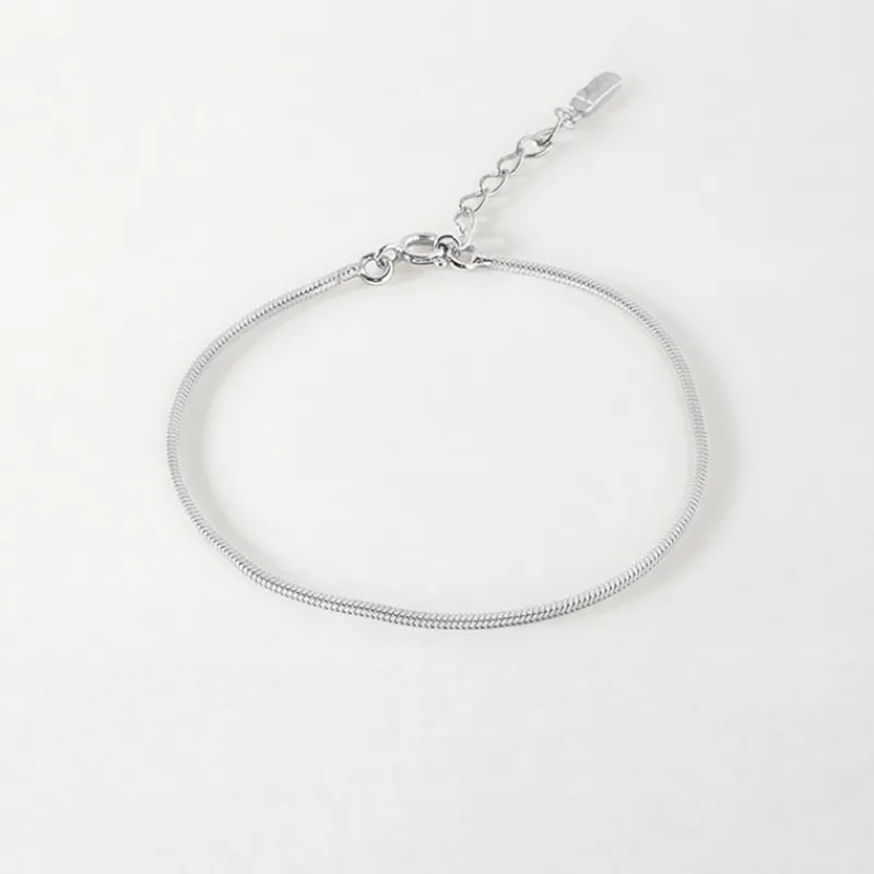Edge of Ember Chain | Style | Mini Rolo Bracelet - Silver