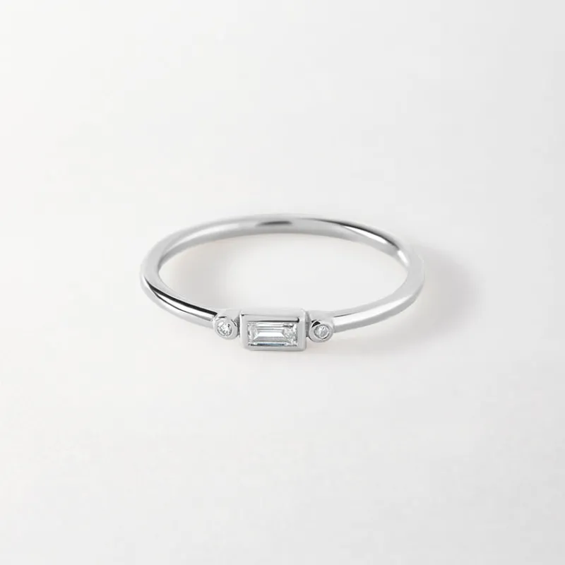 Edge of Ember Piercing | Huggies | Pavé Diamond Huggies - White Gold