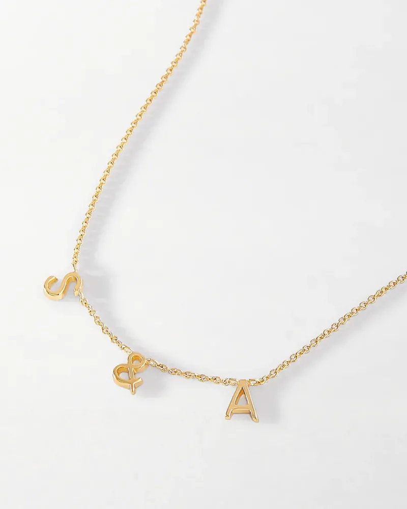 Edge of Ember Initial | May Birthstone Jewellery | Personalised Necklace Layering Set