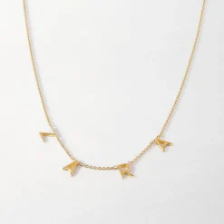 Edge of Ember Initial | May Birthstone Jewellery | Personalised Necklace Layering Set