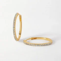 Edge of Ember Studs | Style | Solitaire Diamond Earrings - Yellow Gold