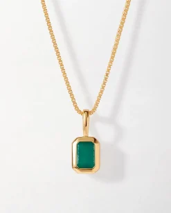 Edge of Ember Hoops | Style | Solstice Green Onyx Earrings - Gold