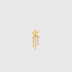 Edge of Ember Piercing | Studs | Sun Ray Emerald Piercing Earring