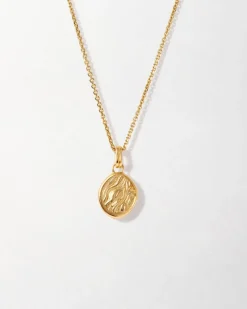 Edge of Ember Style | Textured Malachite Necklace - Gold