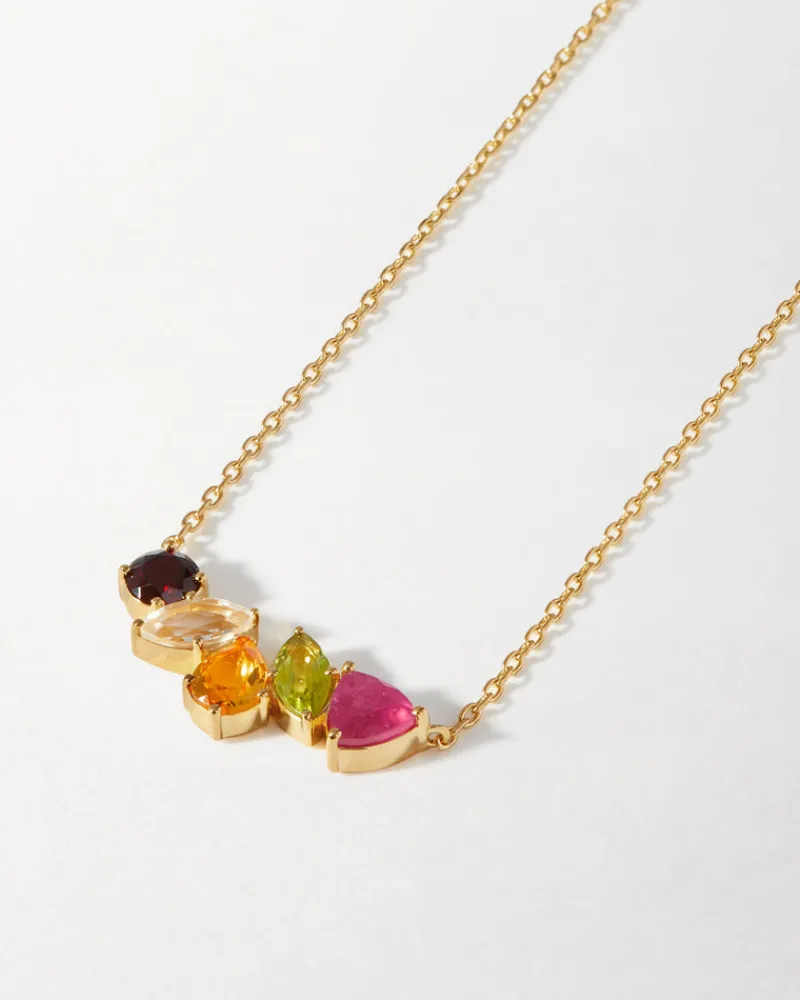 Edge of Ember Style | May Birthstone Jewellery | Toi Et Moi Green & White Necklace