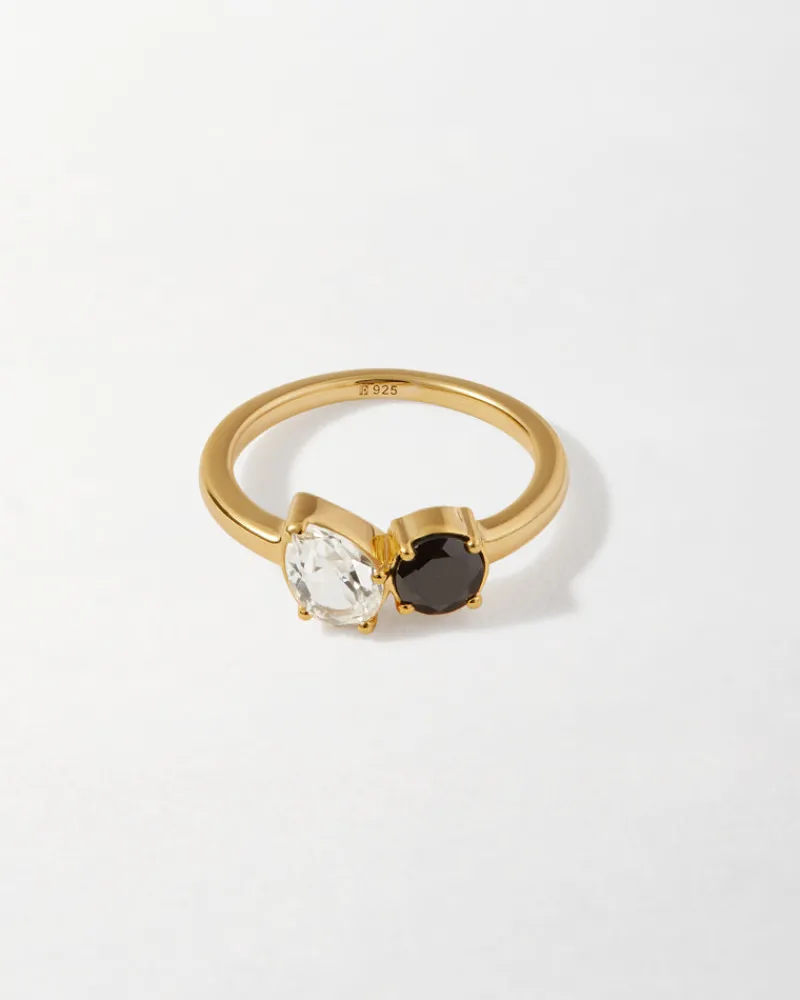 Edge of Ember Style | May Birthstone Jewellery | Toi Et Moi Green & White Necklace