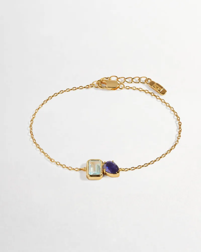 Edge of Ember Style | May Birthstone Jewellery | Toi Et Moi Green & White Necklace