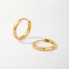 Edge of Ember Piercing | Studs | Trillion Diamond Stud Earrings - Yellow Gold